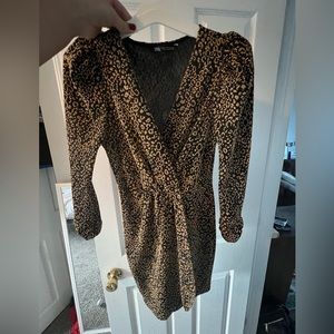 Zara animal print mini dress LIKE NEW